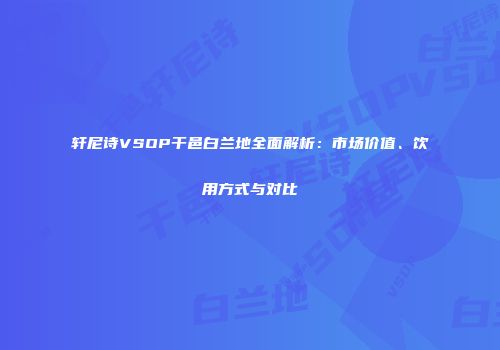 轩尼诗VSOP干邑白兰地全面解析：市场价值、饮用方式与对比
