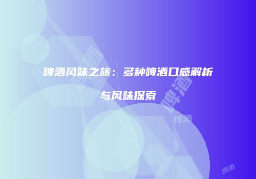 啤酒风味之旅：多种啤酒口感解析与风味探索