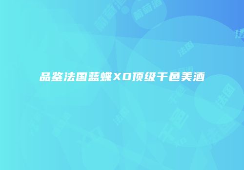 品鉴法国蓝蝶XO顶级干邑美酒