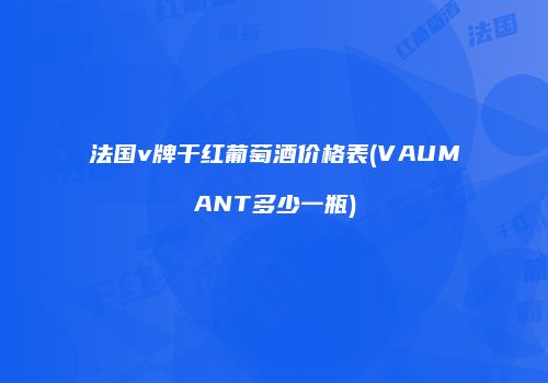 法国v牌干红葡萄酒价格表(VAUMANT多少一瓶)