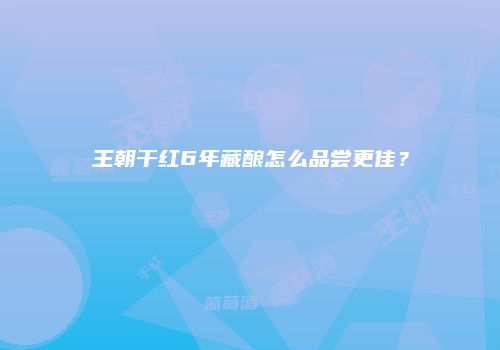 王朝干红6年藏酿怎么品尝更佳？