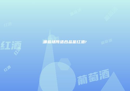 哪些场所适合品鉴红酒?