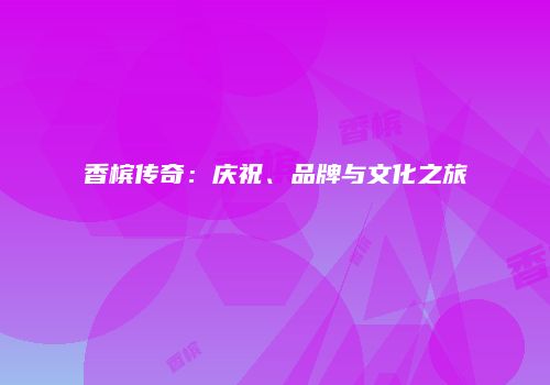 香槟传奇：庆祝、品牌与文化之旅
