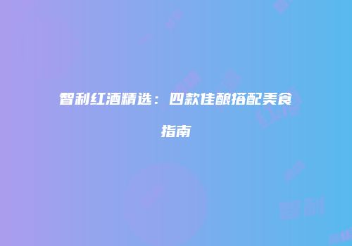 智利红酒精选：四款佳酿搭配美食指南