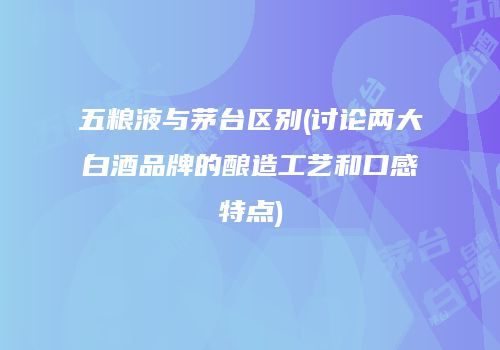 五粮液与茅台区别(讨论两大白酒品牌的酿造工艺和口感特点)
