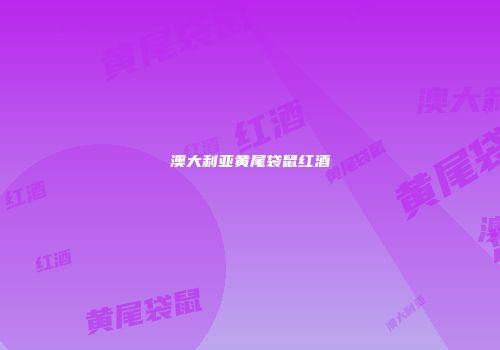 澳大利亚黄尾袋鼠红酒