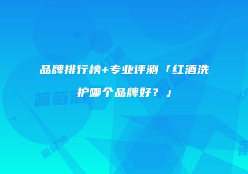 品牌排行榜+专业评测「红酒洗护哪个品牌好？」