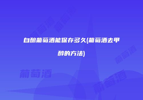 自酿葡萄酒能保存多久(葡萄酒去甲醇的方法)