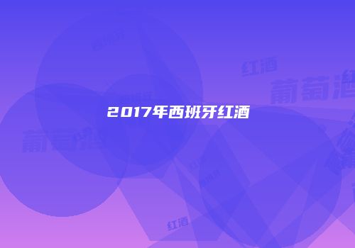 2017年西班牙红酒