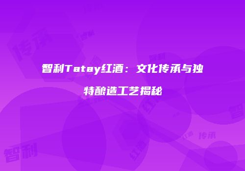 智利Tatay红酒：文化传承与独特酿造工艺揭秘