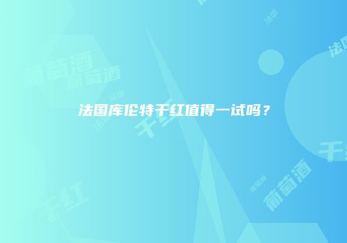法国库伦特干红值得一试吗？