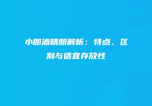 小郎酒精酿解析：特点、区别与适宜存放性