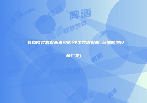一套精酿啤酒设备多少钱(小型啤酒设备 自酿啤酒设备厂家)