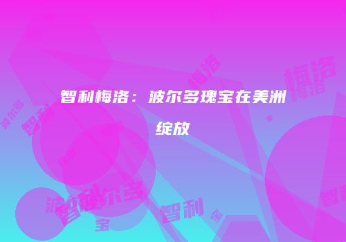 智利梅洛：波尔多瑰宝在美洲绽放