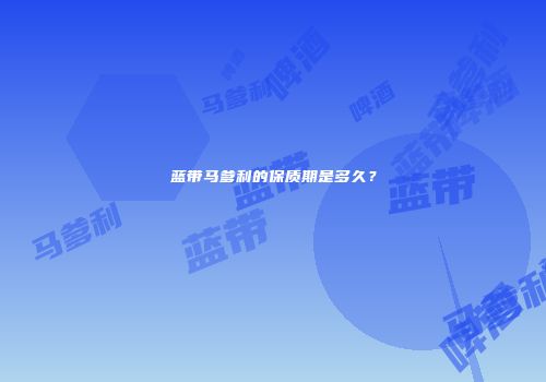 蓝带马爹利的保质期是多久？