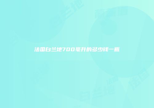 法国白兰地700毫升的多少钱一瓶