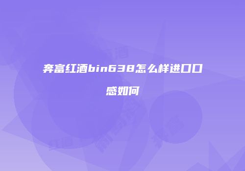 奔富红酒bin638怎么样进口口感如何