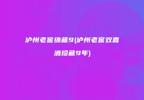 泸州老窖绵藏9(泸州老窖双喜酒珍藏9年)
