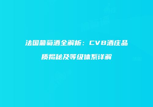 法国葡萄酒全解析：CVB酒庄品质揭秘及等级体系详解