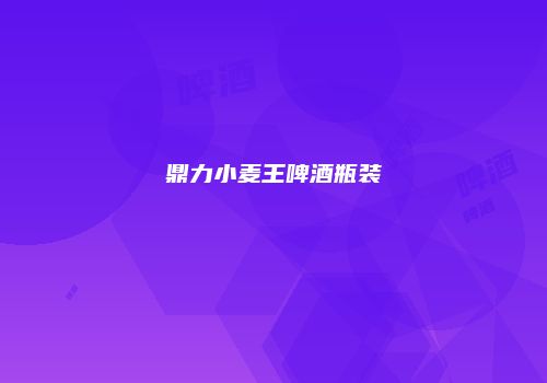 鼎力小麦王啤酒瓶装