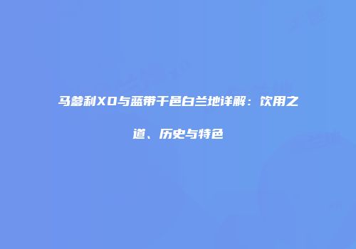 马爹利XO与蓝带干邑白兰地详解：饮用之道、历史与特色