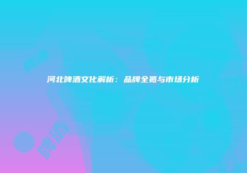 河北啤酒文化解析：品牌全览与市场分析