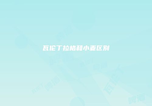 瓦伦丁拉格和小麦区别