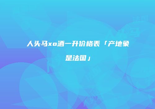人头马xo酒一升价格表「产地象是法国」