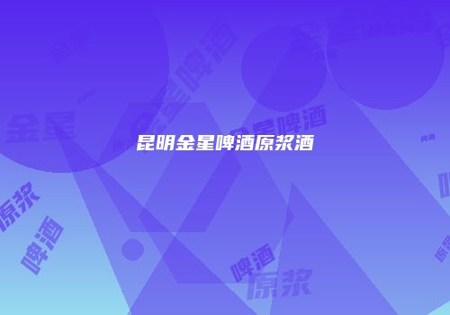 昆明金星啤酒原浆酒