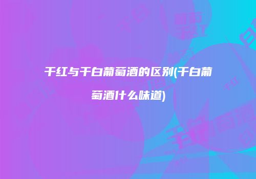 干红与干白葡萄酒的区别(干白葡萄酒什么味道)