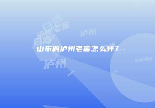 山东的泸州老窖怎么样？