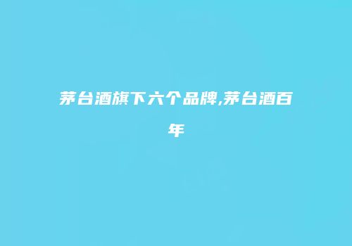 茅台酒旗下六个品牌,茅台酒百年