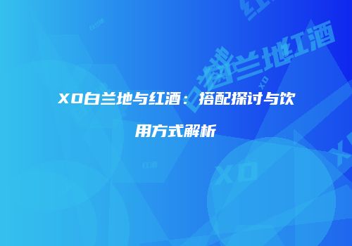 XO白兰地与红酒：搭配探讨与饮用方式解析