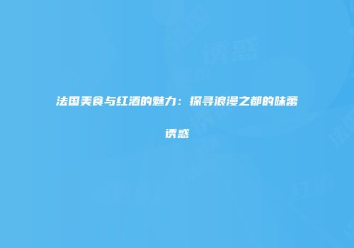 法国美食与红酒的魅力：探寻浪漫之都的味蕾诱惑