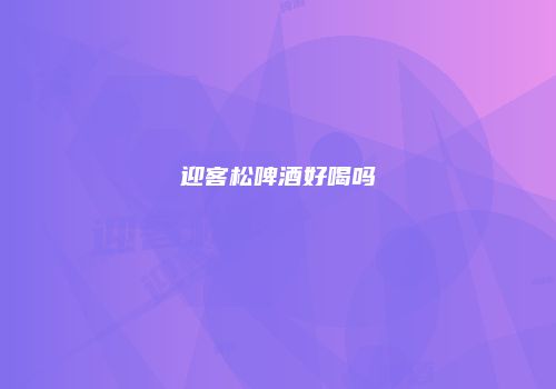 迎客松啤酒好喝吗