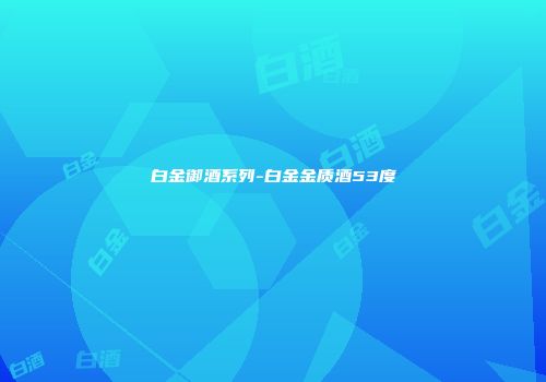 白金御酒系列-白金金质酒53度