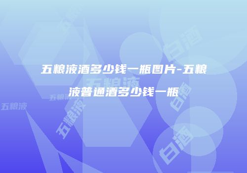 五粮液酒多少钱一瓶图片-五粮液普通酒多少钱一瓶