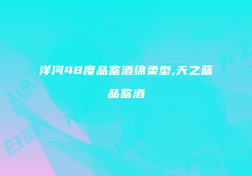 洋河48度品鉴酒绵柔型,天之蓝品鉴酒