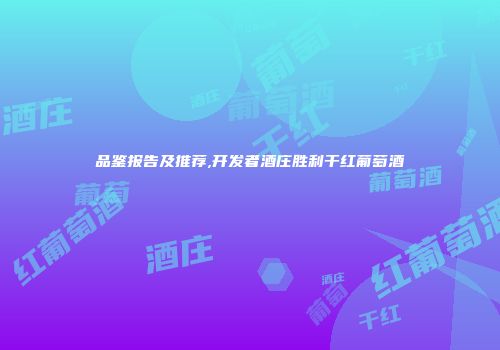 品鉴报告及推荐,开发者酒庄胜利干红葡萄酒
