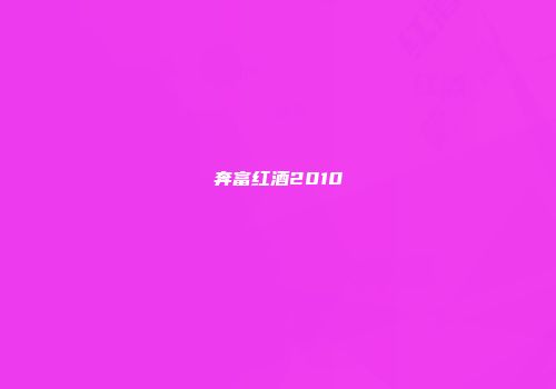 奔富红酒2010