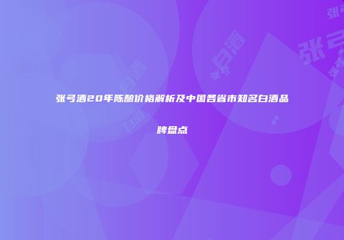 张弓酒20年陈酿价格解析及中国各省市知名白酒品牌盘点