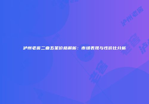 泸州老窖二曲五星价格解析：市场表现与性价比分析