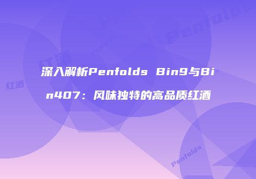 深入解析Penfolds Bin9与Bin407：风味独特的高品质红酒