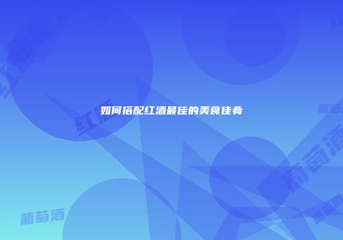 如何搭配红酒最佳的美食佳肴