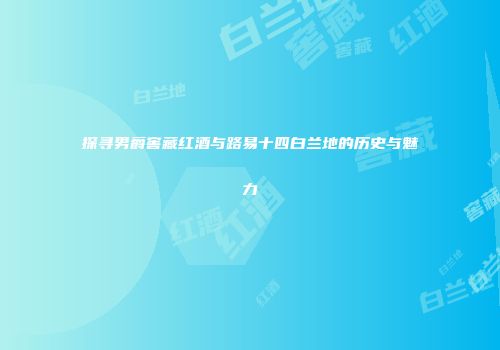探寻男爵窖藏红酒与路易十四白兰地的历史与魅力