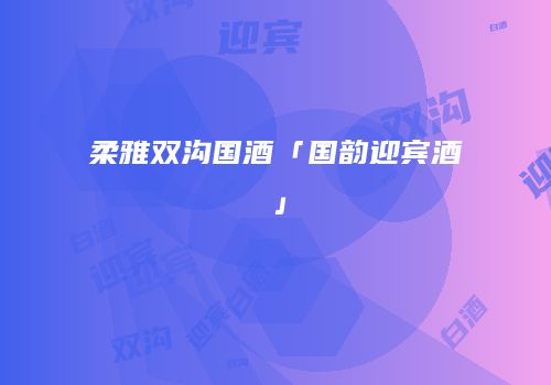 柔雅双沟国酒「国韵迎宾酒」