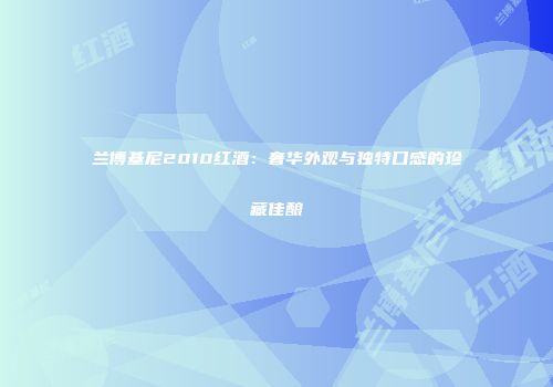兰博基尼2010红酒：奢华外观与独特口感的珍藏佳酿