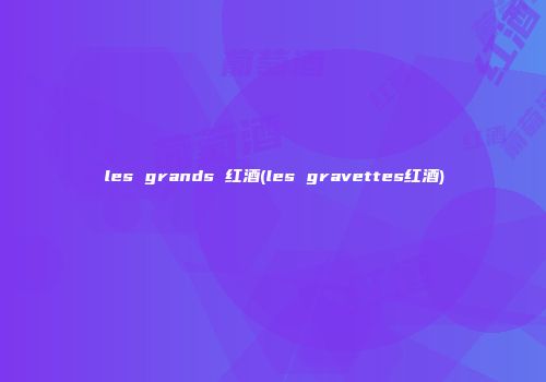 les grands 红酒(les gravettes红酒)