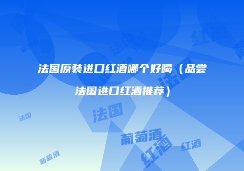 法国原装进口红酒哪个好喝（品尝法国进口红酒推荐）