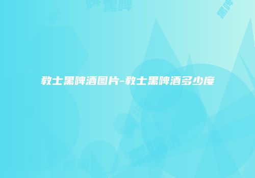 教士黑啤酒图片-教士黑啤酒多少度